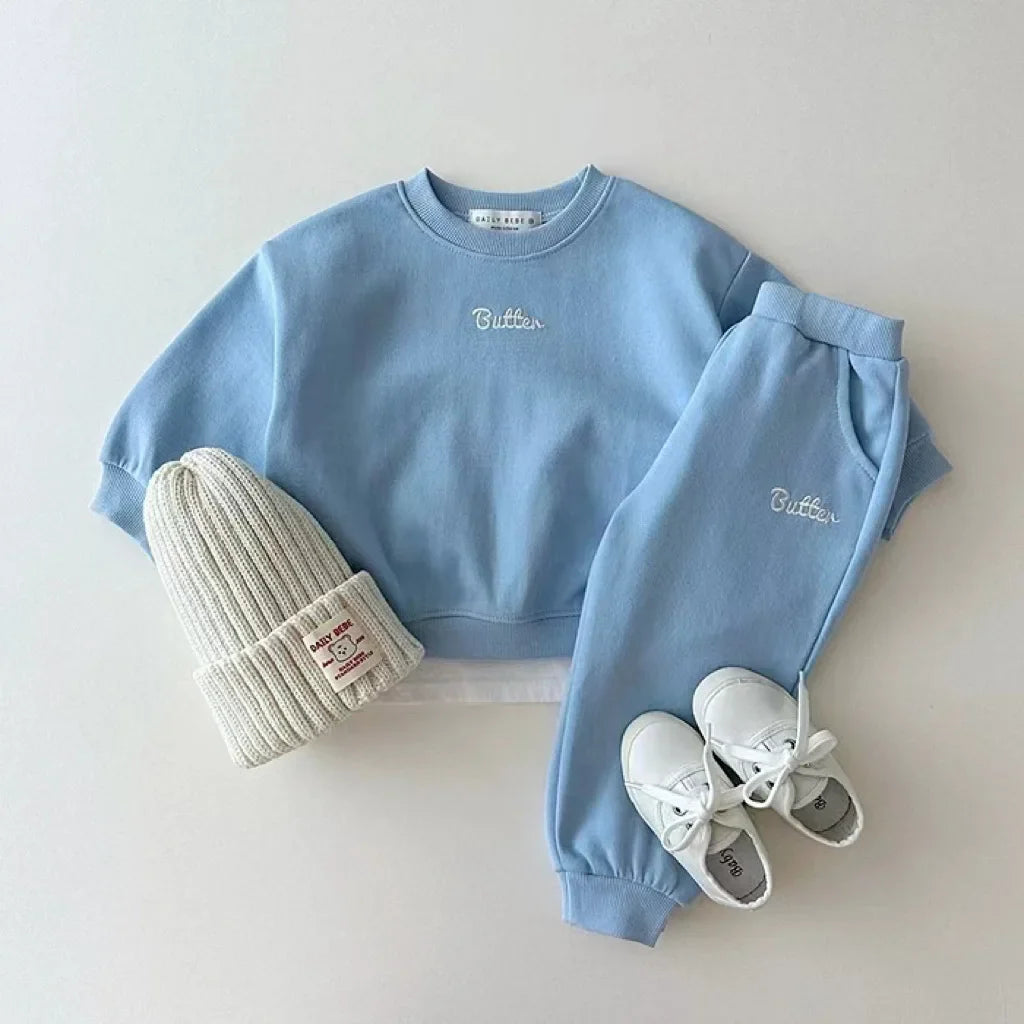 Butter Contrast Jogger Set