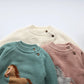 Fur Lining Embroidery Horse Sweater