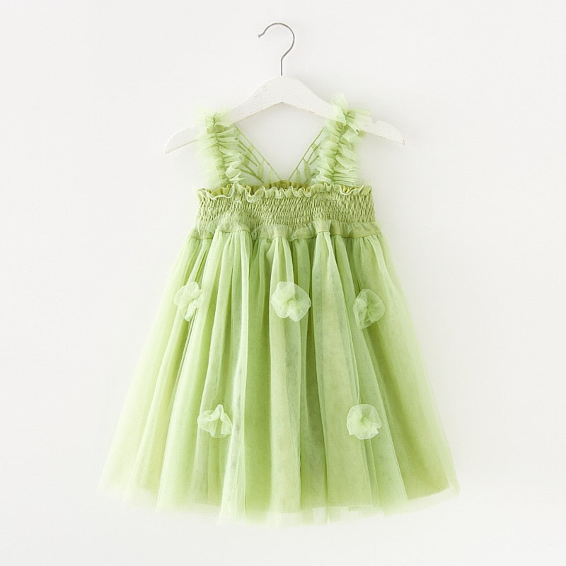 Princess Butterfly Fairy Wings Tulle Dress