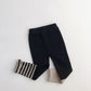 Girls Striped Leg Skinny Knit Leggings