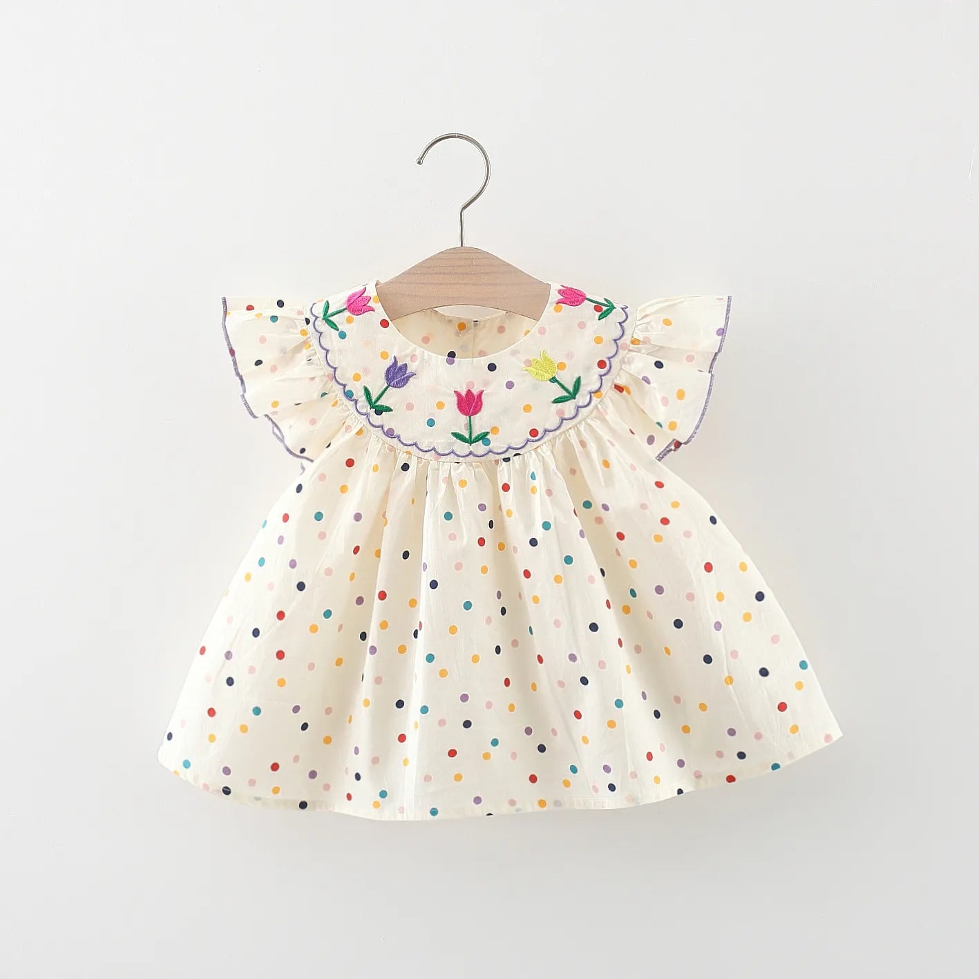 Polka Dot Floral Dress