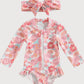 Baby Girl 2 Pcs Long Sleeve Cute Swimwear