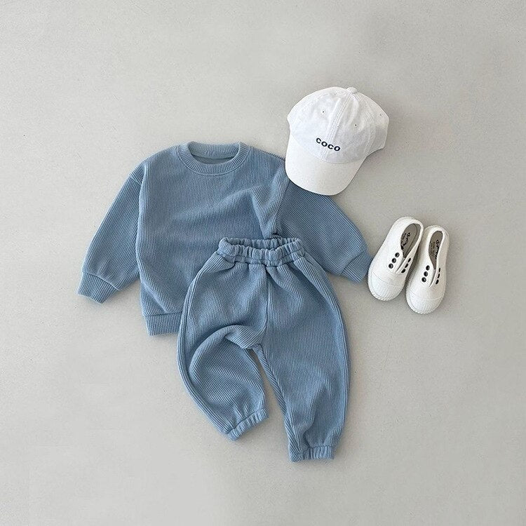 Solid Color Tracksuit Set