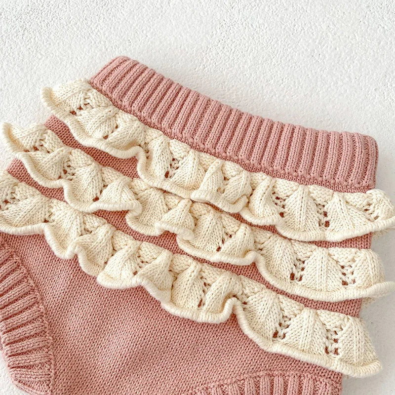 Knit Frill Sweater Set