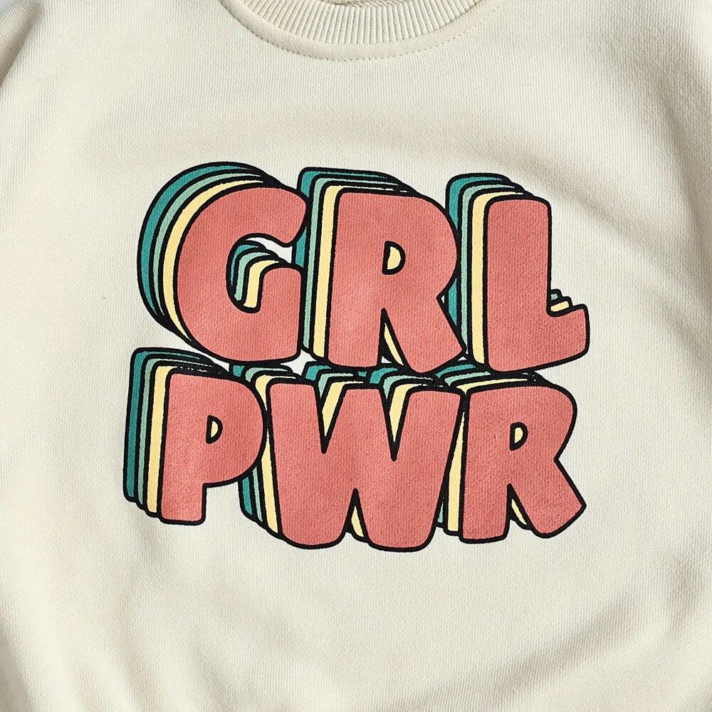 GIRL POWER Patchwork Sweater Bodysuit