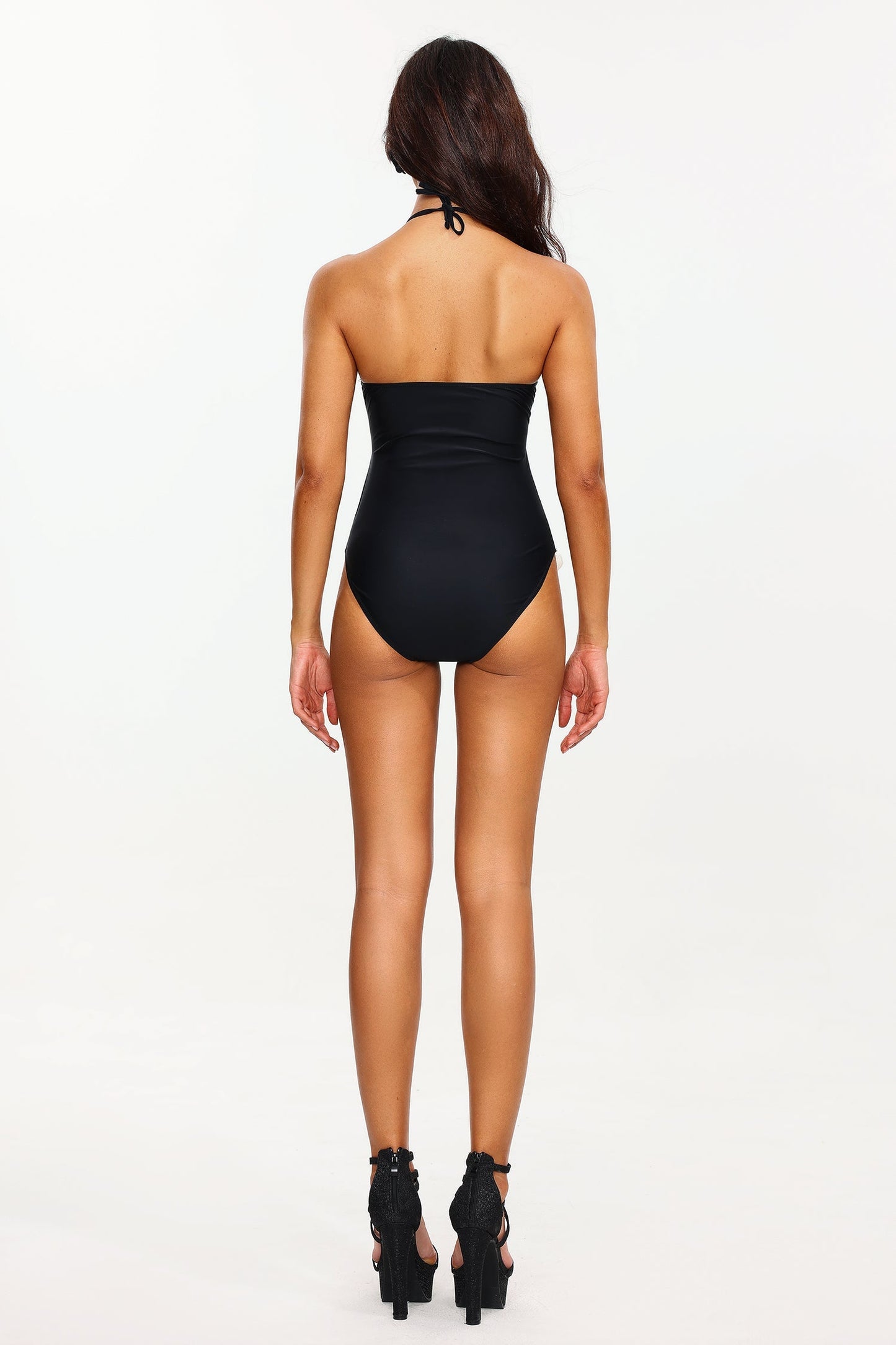 Suku Blumme Halter Cut Out Swimsuit