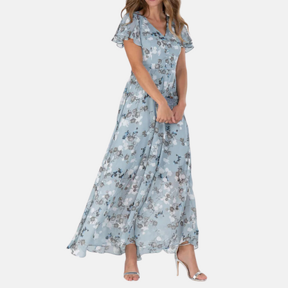 Jeannette - Elegant Floral Print Dress