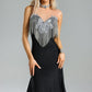 Yeney Diamante Fransen-Maxikleid