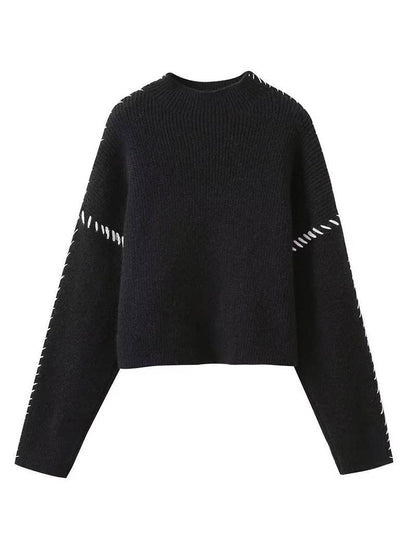 Oversized Mock Neck Sweater