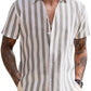 Casual Linen Blend Printed Shirt (US Only)