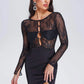 Valico High Slit Lace Maxi Dress