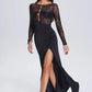 Valico High Slit Lace Maxi Dress