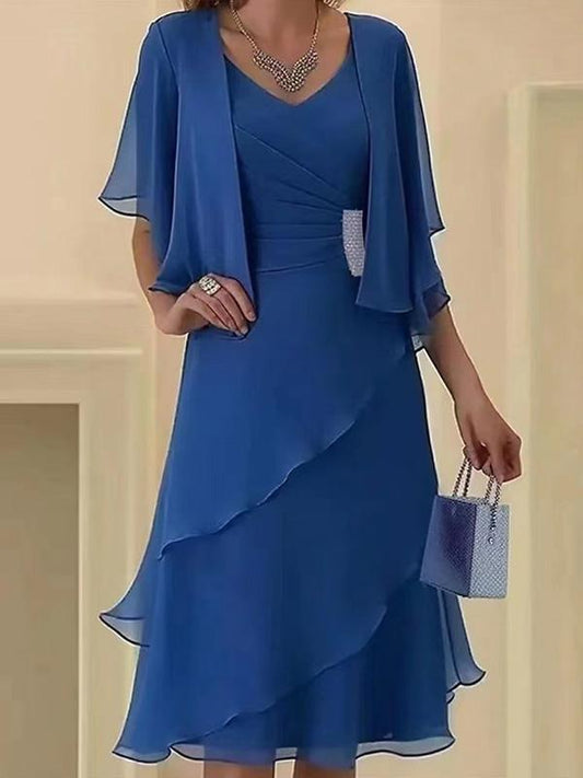 Chiffon Waist Midi Dress