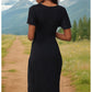 Commuting V-neck Temperament Slim Dress 46657755YM