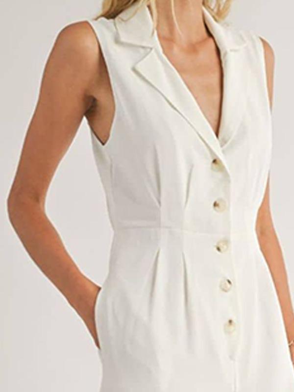 Classics Button-Front Jumpsuit