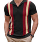 Vintage Stripe Short Sleeve Knitted Polo Shirt (US Only)