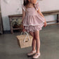 Lace Ruffle Dress Bloomers Set